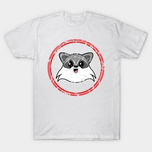 Retro Kawaii Raccoon T-Shirt